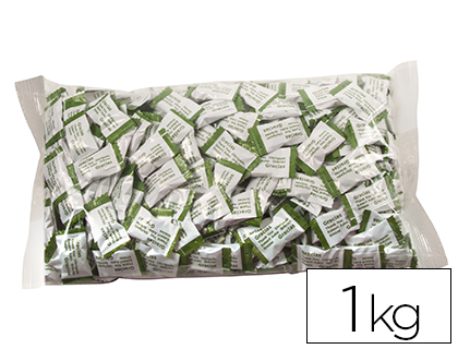 CARAMELOS DE CORTESIA SABORES MANZANA FRESA Y COLA BOLSA DE 1 KG