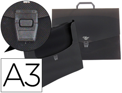 CARPETA LIDERPAPEL PORTADOCUMENTOS POLIPROPILENO DIN A3 CON ASA Y BROCHE