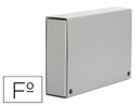 [963007] CARPETA PROYECTOS PARDO FOLIO LOMO 30 MM CARTON FORRADO GRIS CON BROCHE
