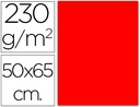[13776] CARTULINA FLUORESCENTE ROJA 50X65 CM 230 GR