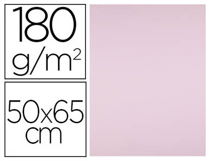 CARTULINA LIDERPAPEL 50X65 CM 180G/M2 ROSA