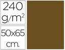 [CX46] CARTULINA LIDERPAPEL 50X65 CM MARRON OSCURO 240 GR UNIDAD