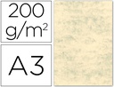 [35087] CARTULINA MARMOLEADA DIN A3 200 GR GRIS PAQUETE DE 100 HOJAS