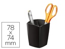 [1005310161] CUBILETE PORTALAPICES CEP NEGRO OPACO PLASTICO MAGNETICO 78X74X95 MM