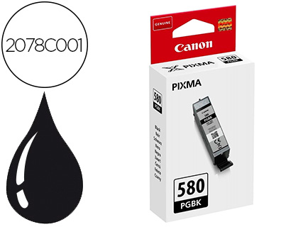 INKJET CANON PGI-580 PIXMA PARA TS6150 / TS8150 / TR7550 / TR8550 NEGRO CAPACIDAD 200 PAGINAS