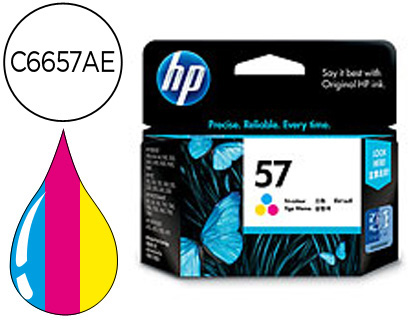 INK-JET HP DJ450 5150 5550 560 0 5650 5152 7150 5800 5850 9650 9670 9680 9680SP PHOTOSMARRT100 N.57 TRICOLOR 17ML.
