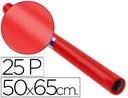 [22085] PAPEL CHAROL ROJO ROLLO 25 HOJAS DE 50X65 CM