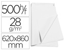 [05651] PAPEL MANILA BLANCO 62X86 CM PAQUETE DE 500 HOJAS