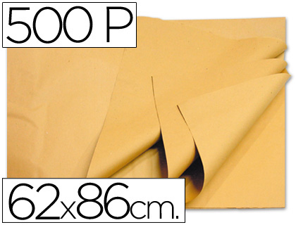 PAPEL MANILA CREMA 62X86 CM PAQUETE DE 500 HOJAS