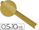 [05659] PAPEL METALIZADO ORO ROLLO CONTINUO DE 0,5 X 10 MT