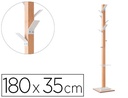 [PECPP.13] PERCHERO MADERA PAPERFLOW HAYA 8 COLGADORES CON PARAGUERO BLANCO ALTURA 180 CM