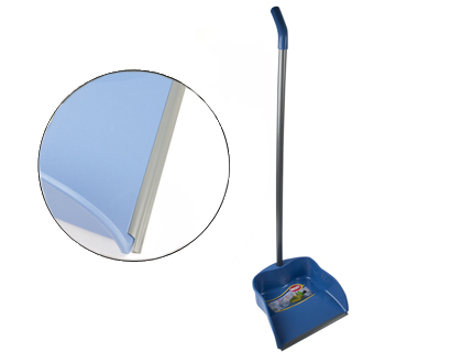 RECOGEDOR CON PERFIL DE GOMA 23 CM CON PALO