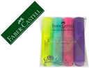 [154610] ROTULADOR FABER CASTELL FLUORESCENTE TEXTLINER 46 PASTEL ESTUCHE 4 UNIDADES COLORES SURTIDOS