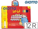 [F46990000] ROTULADOR GIOTTO SUPER BEBE CAJA DE 12 UNIDADES COLORES SURTIDOS