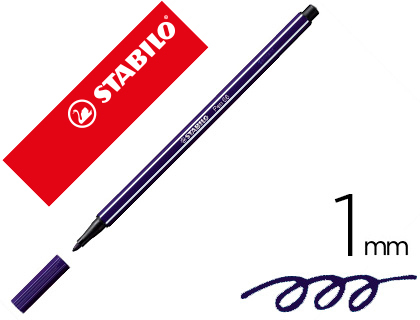 ROTULADOR STABILO ACUARELABLE PEN 68 AZUL PRUSIA PUNTA GRUESA 1MM