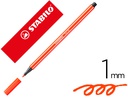[68/40] ROTULADOR STABILO ACUARELABLE PEN 68 BERMELLON PUNTA GRUESA 1MM