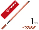 [68/75] ROTULADOR STABILO ACUARELABLE PEN 68 SIENA TOSTADO PUNTA GRUESA 1MM