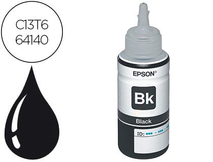 TINTA EPSON T6641 ET2500/2550/ /14000/L475/565/575/4500 NEGRO BOTELLA 70 ML 4.000 PAG
