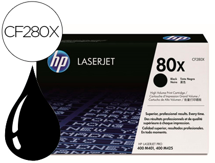 TONER HP LASERJET CF280X NEGRO 6900 PAG