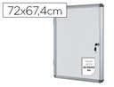 [VT620109150] VITRINA DE ANUNCIOS BI-OFFICE FONDO MAGNETICO EXTRAPLANA DE INTERIOR 720X674 MM