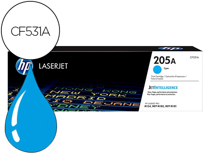 TONER HP 205A LASERJET M154A / 154NW / MFP M180N / 181FW CIAN 900 PAGINAS