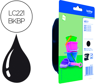INK-JET BROTHER LC221BK DCP-J562DW / MFC-J480DW / 680DW / 880DW NEGRO 260 PAGINAS
