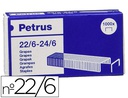[55723] GRAPAS PETRUS Nº 22/6 GALVANIZADA CAJA DE 1000 UNIDADES