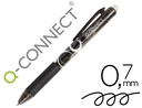 [KF18624] BOLIGRAFO Q-CONNECT RETRACTIL BORRABLE 0,7 MM COLOR NEGRO