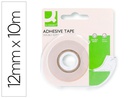 [KF17007] CINTA ADHESIVA Q-CONNECT DOBLE CARA 10 MT X 12 MM EN PORTARROLLOS