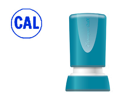 SELLO X'STAMPER QUIX PERSONALIZABLE COLOR AZUL REDONDO DIAMETRO 14 MM Q-32