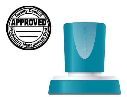 SELLO X'STAMPER QUIX PERSONALIZABLE COLOR NEGRO REDONDO DIAMETRO 38 MM Q-53