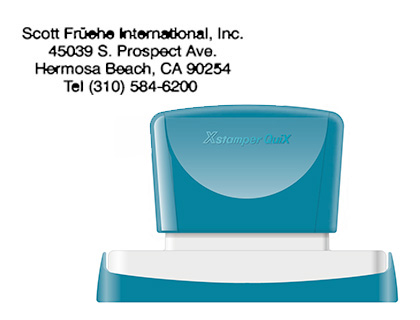 SELLO X'STAMPER QUIX PERSONALIZABLE COLOR NEGRO MEDIDAS 28X78 MM Q-24