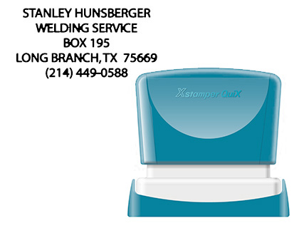 SELLO X'STAMPER QUIX PERSONALIZABLE COLOR NEGRO MEDIDAS 24X49 MM Q-12