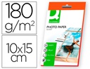 [KF01905] PAPEL Q-CONNECT FOTO GLOSSY -KF01905 -10X15 -DIGITAL PHOTO -PARA INK-JET -BOLSA DE 25 HOJAS DE 180 GR