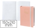 [237985Q] LIBRETA QUO VADIS LIFE JOURNAL INFINITE DOTS PUNTOS 15X21 CM 224 HOJAS TAPA SIMILPIEL ROSA