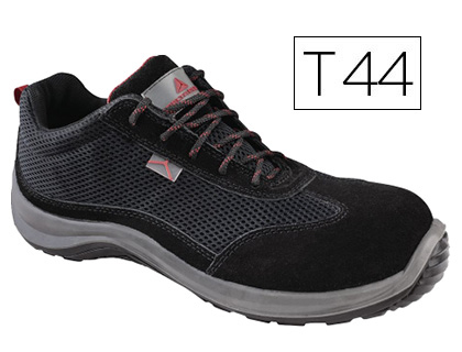 ZAPATOS DE SEGURIDAD DELTAPLUS ASTI PIEL DE SERRAJE AFELPADO SUELA DE COMPOSITE NEGRO TALLA 44