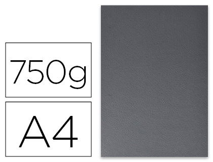 TAPA DE ENCUADERNACION FELLOWES DIN A4 CARTON EXTRA RIGIDO NEGRO 750 GR PACK DE 50 UNIDADES