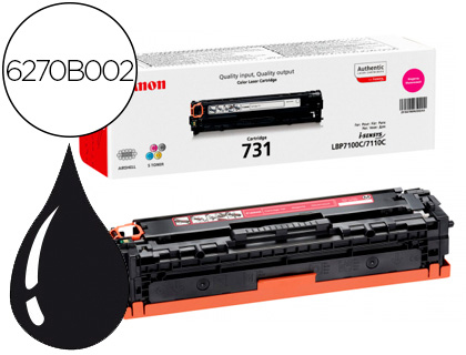TONER CANON 731 M I-SENSYS LBP7100CN / LBP7110CW / MF623CN / MF628CW / MF8230CN / MF8280CW MAGENTA 1500 PAG