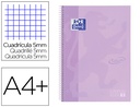 [400117273] CUADERNO ESPIRAL OXFORD EBOOK 1 SCHOOL TOUCH TE DIN A4+ 80 HOJAS CUADRO 5 MM CON MARGEN MALVA PASTEL