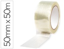 [KF18096] CINTA ADHESIVA Q-CONNECT MONOFILAMENTOS TRANSPARENTE 50 MT X 50 MM PARA EMBALAJE