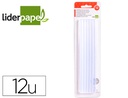 [PG09] BARRA TERMOFUSIBLE LIDERPAPEL 7 MM DE DIAMETRO X 200 MM DE ALTO BLISTER DE 12 UNIDADES