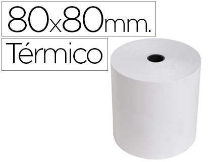 ROLLO SUMADORA EXACOMPTA TERMICO 80 MM X 70 MM 55 G/M2 SIN BISFENOL A