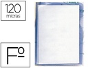 [KF11270] CARPETA DOSSIER UÑERO PLASTICO Q-CONNECT FOLIO 120 MICRAS TRANSPARENTE