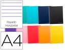 [BA02] CUADERNO ESPIRAL LIDERPAPEL A4 MICRO JOLLY TAPA FORRADA 140H 75 GR HORIZONTAL 5 BANDAS4 TALADROS COLORES SURTIDOS