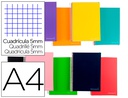 [BA01] CUADERNO ESPIRAL LIDERPAPEL A4 MICRO JOLLY TAPA FORRADA 140H 75 GR CUADRO 5MM 5 BANDAS4 TALADROS COLORES SURTIDOS