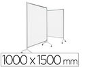 [TL/150/TR] MAMPARA PLANNING SISPLAMO TEN-LIMIT POLICARBONATO ACANALADO TRANSPARENTE CON RUEDAS 1000X1500 MM