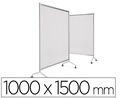 [TL/150/PX] MAMPARA PLANNING SISPLAMO TEN-LIMIT POLICARBONATO ACANALADO TRANSLUCIDO CON RUEDAS 1000X1500 MM