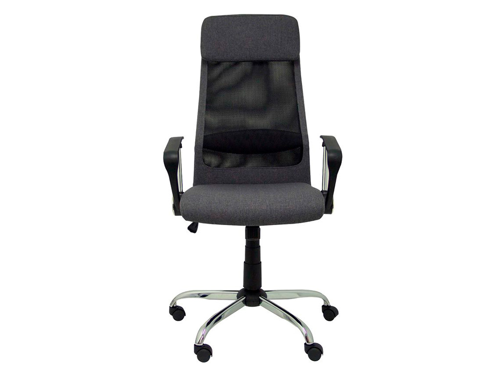 SILLA DE DIRECCION PYC ESTERAS CON BRAZOS FIJOS REGULABLE EN ALTURA RESPALDO EN MALLA TRANSPIRABLE CON