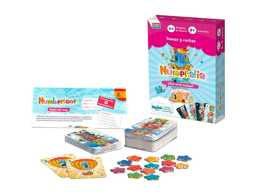 JUEGO EDUCATIVO FALOMIR NUMERALIA SUMAS Y RESTAS