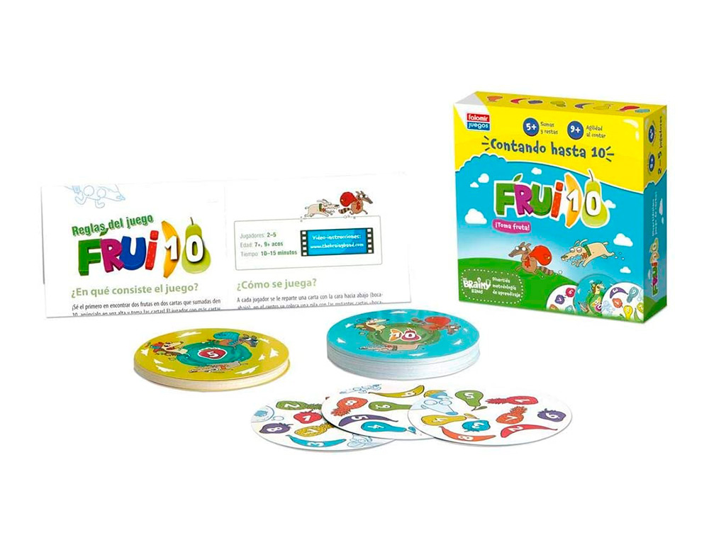 JUEGO EDUCATIVO FALOMIR FRUI 10 CONTANDO HASTA 10
